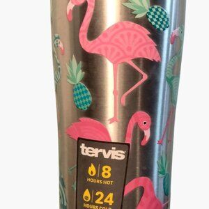 Tervis Stainless Steel Insulated Tumbler Lid 20oz Flamingo Hot Cold New